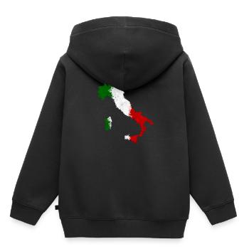 ITALY FLAG ITALIA GRAFFITI LAND - Kids Premium Organic Hoodie - black - Back - AI Model Kid Male (0cm)