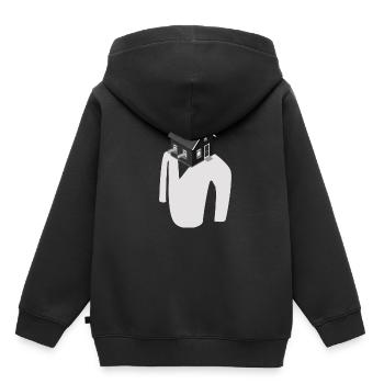Observation house building gift - Kids Premium Organic Hoodie - black - Back - AI Model Kid Male (0cm)