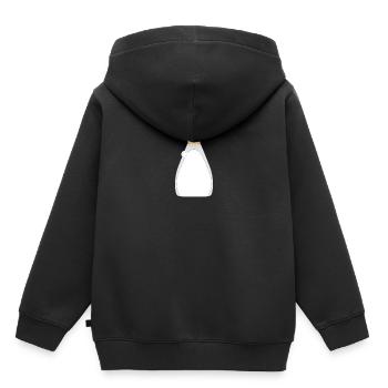 gluten - Sweat Premium à capuche enfant bio - noir - Dos - AI Model Kid Male (0cm)