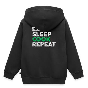 Cook a cook - Kids Premium Organic Hoodie - black - Back - AI Model Kid Male (0cm)