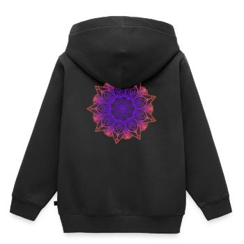 Colorful Mandala Colors Ethno Art Symbol Gift - Kids Premium Organic Hoodie - black - Back - AI Model Kid Male (0cm)