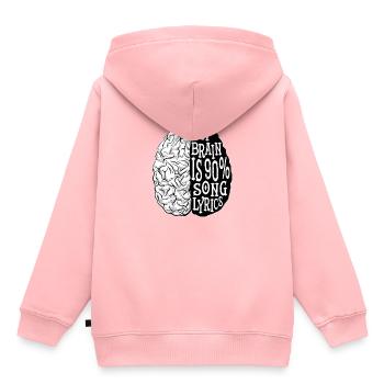 Musik Musikliebhaber Songtext Geschenk - Kinder Premium Organic Hoodie - Rosa - Hinten - AI Model Kid Female (0cm)