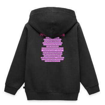 Die Leiden einer Physiotherapeutin - Kinder Premium Organic Hoodie - Schwarz - Hinten - AI Model Kid Male (0cm)