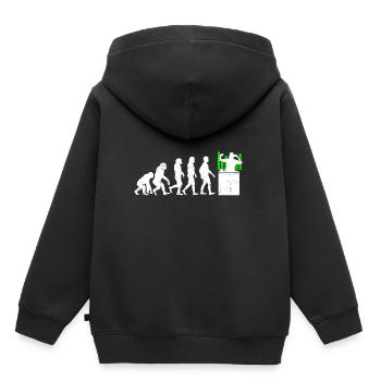 Evolution DJ Disc Jockey - Kinder Premium Organic Hoodie - Schwarz - Hinten - AI Model Kid Male (0cm)