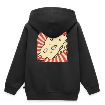 Fromage - Sweat Premium à capuche enfant bio - noir - Dos - AI Model Kid Male (0cm)