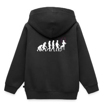 Evolution Flute Instrument - Kinder Premium Organic Hoodie - Schwarz - Hinten - AI Model Kid Male (0cm)