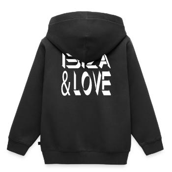 Ibiza - Sweat Premium à capuche enfant bio - noir - Dos - AI Model Kid Male (0cm)
