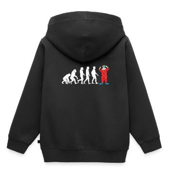Evolution of Clown Evolution - Kids Premium Organic Hoodie - black - Back - AI Model Kid Male (0cm)
