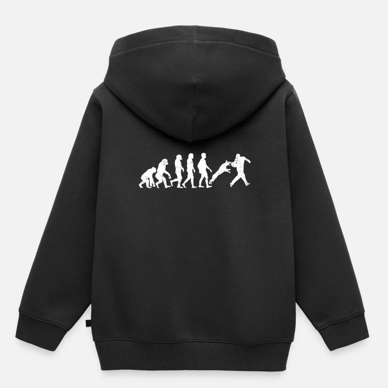 Evolution of Trainer Evolution - Kids Premium Organic Hoodie - black