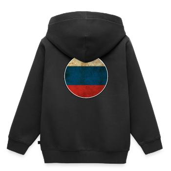 Russland Moskau - Kinder Premium Organic Hoodie - Schwarz - Hinten - AI Model Kid Male (0cm)
