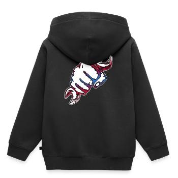 Outil clé artisan - Sweat Premium à capuche enfant bio - noir - Dos - AI Model Kid Male (0cm)