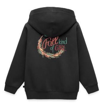 Herbstmädchen - I‘m a Fall kind of Girl - Kinder Premium Organic Hoodie - Schwarz - Hinten - AI Model Kid Male (0cm)