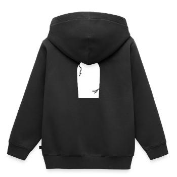 Happy Halloween Grabstein Fledermaus - Kinder Premium Organic Hoodie - Schwarz - Hinten - AI Model Kid Male (0cm)