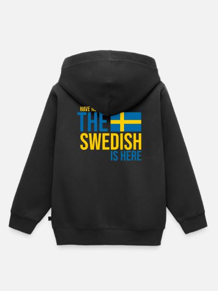 Schweden schwedisch - Kinder Premium Organic Hoodie - Schwarz