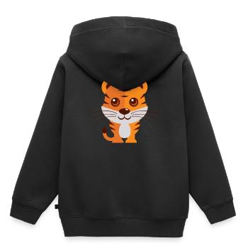 Animals Tiere Animal Print Nature 29 - Kinder Premium Organic Hoodie - Schwarz - Hinten - AI Model Kid Male (0cm)