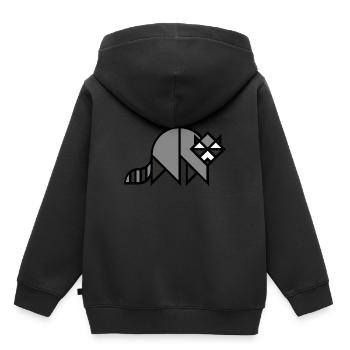Animaux Animaux Animal Print Nature 33 - Sweat Premium à capuche enfant bio - noir - Dos - AI Model Kid Male (0cm)
