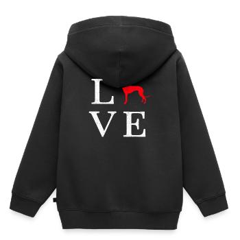 Greyhound greyhound gift - Kids Premium Organic Hoodie - black - Back - AI Model Kid Male (0cm)