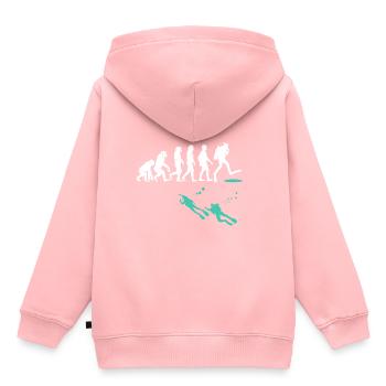Evolution Diverg - Sweat Premium à capuche enfant bio - rose - Dos - AI Model Kid Female (0cm)