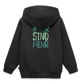Nous sommes plus - Sweat Premium à capuche enfant bio - noir - Dos - AI Model Kid Male (0cm)