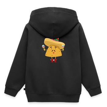 Nacho T-Shirt - Kids Premium Organic Hoodie - black - Back - AI Model Kid Male (0cm)