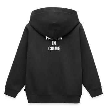 PARTENAIRES EN CRIME - Sweat Premium à capuche enfant bio - noir - Dos - AI Model Kid Male (0cm)