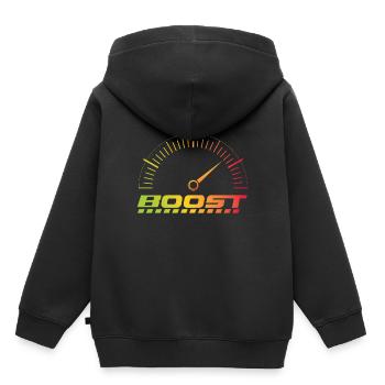 Voiture de voiture de sport de voiture de sport turbo de sport cadeau - Sweat Premium à capuche enfant bio - noir - Dos - AI Model Kid Male (0cm)