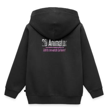 2D Animator Trickfilm Zeichentrick Geschenkidee - Kinder Premium Organic Hoodie - Schwarz - Hinten - AI Model Kid Male (0cm)
