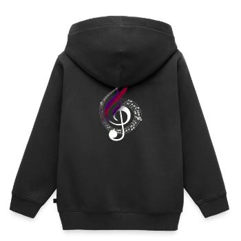 Clef - Kids Premium Organic Hoodie - black - Back - AI Model Kid Male (0cm)