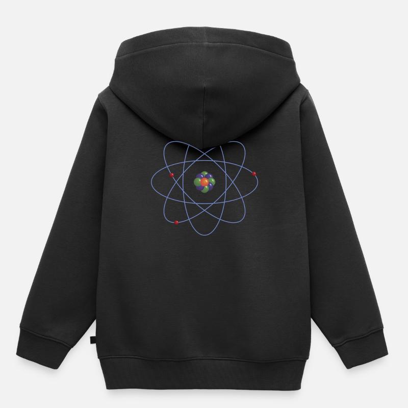 Atome - Sweat Premium à capuche enfant bio - noir