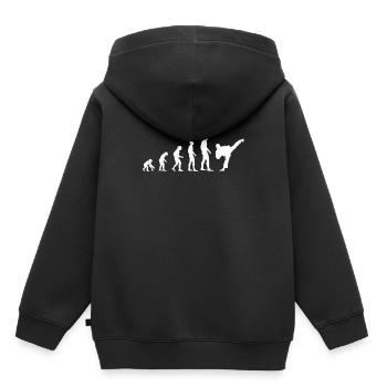 MMA - Sweat Premium à capuche enfant bio - noir - Dos - AI Model Kid Male (0cm)