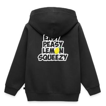Easy peasy lemon squeezy - Gaming Spruch - Kinder Premium Organic Hoodie - Schwarz - Hinten - AI Model Kid Male (0cm)