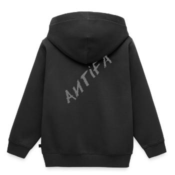 Antifa - Kinder Premium Organic Hoodie - Schwarz - Hinten - AI Model Kid Male (0cm)