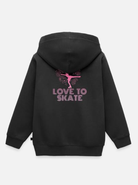 Eiskunstlauf - Kinder Premium Organic Hoodie - Schwarz