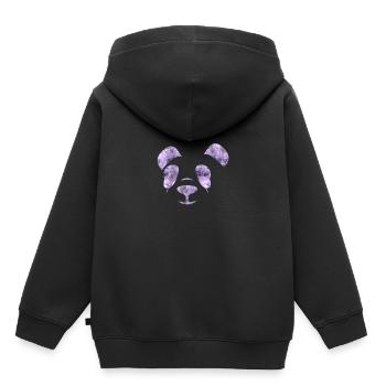 panda - Kinder Premium Organic Hoodie - Schwarz - Hinten - AI Model Kid Male (0cm)
