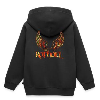 archangel raphael fire - Kids Premium Organic Hoodie - black - Back - AI Model Kid Male (0cm)