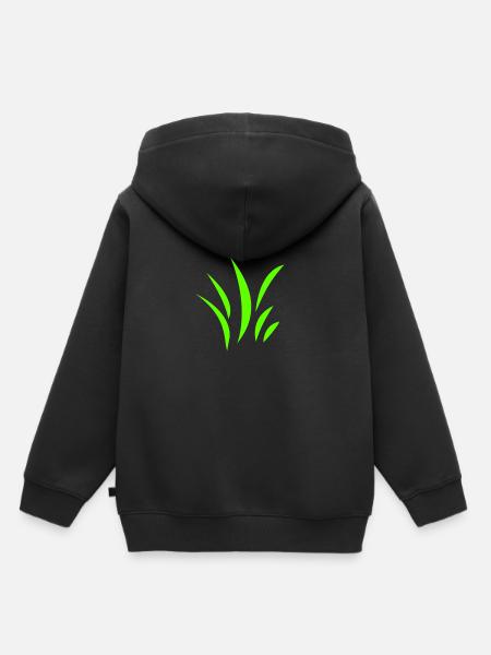 Gras - Kinder Premium Organic Hoodie - Schwarz