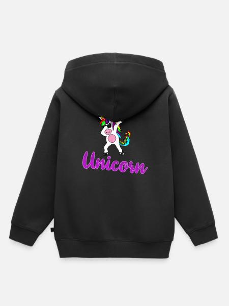 Licorne Licorne - Premium børne hættetrøje økologisk - sort