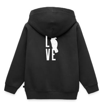 Vogel Heimische Vögel Singvogel Kakadu Geschenk - Kinder Premium Organic Hoodie - Schwarz - Hinten - AI Model Kid Male (0cm)