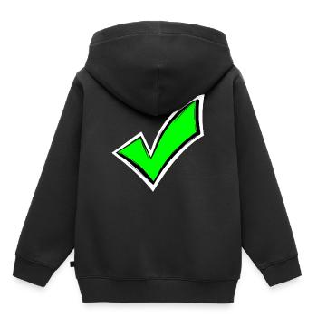 Tick chop colored seen - Kids Premium Organic Hoodie - black - Back - AI Model Kid Male (0cm)