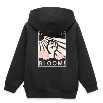 Égalité égalité féministe - Sweat Premium à capuche enfant bio - noir - Dos - AI Model Kid Male (0cm)