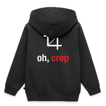 Fotograf - Kinder Premium Organic Hoodie - Schwarz - Hinten - AI Model Kid Male (0cm)