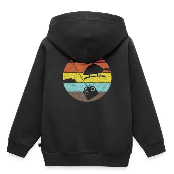 Hélicoptère RC Hélicoptère Hélicoptère - Sweat Premium à capuche enfant bio - noir - Dos - AI Model Kid Male (0cm)