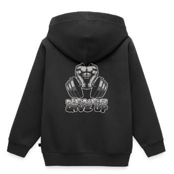 Bodybuilder Fitness Body Gym Muscle Man Gift - Kids Premium Organic Hoodie - black - Back - AI Model Kid Male (0cm)