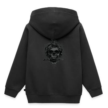 Skull Tot Skull Pirate Skull Funny Gift - Sweat Premium à capuche enfant bio - noir - Dos - AI Model Kid Male (0cm)