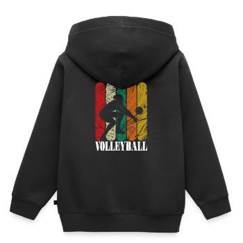 Volleyball volleyball player beach volleyball gift - Kids Premium Organic Hoodie - black - Back - AI Model Kid Male (0cm)