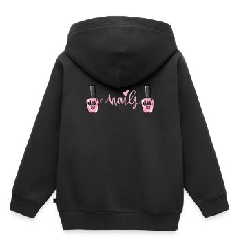 Nail polish nail design manicure nail salon nails - Kids Premium Organic Hoodie - black - Back - AI Model Kid Male (0cm)
