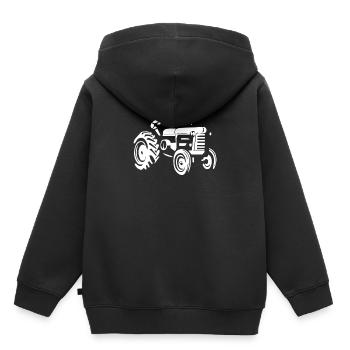 Landwirt - Kinder Premium Organic Hoodie - Schwarz - Hinten - AI Model Kid Male (0cm)