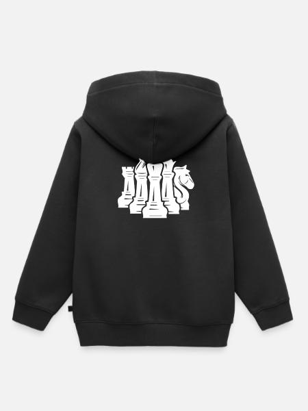Schach Schachturnier Schachmatt Schachspieler - Kinder Premium Organic Hoodie - Schwarz