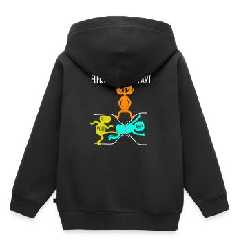 Electrician craftsman saying - Kids Premium Organic Hoodie - black - Back - AI Model Kid Male (0cm)