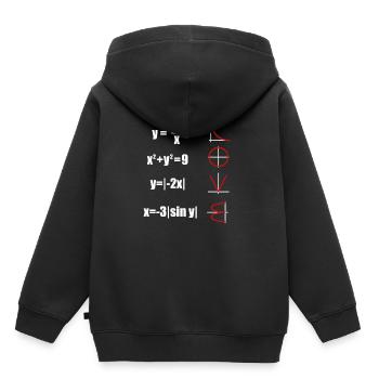 mathématicien - Sweat Premium à capuche enfant bio - noir - Dos - AI Model Kid Male (0cm)